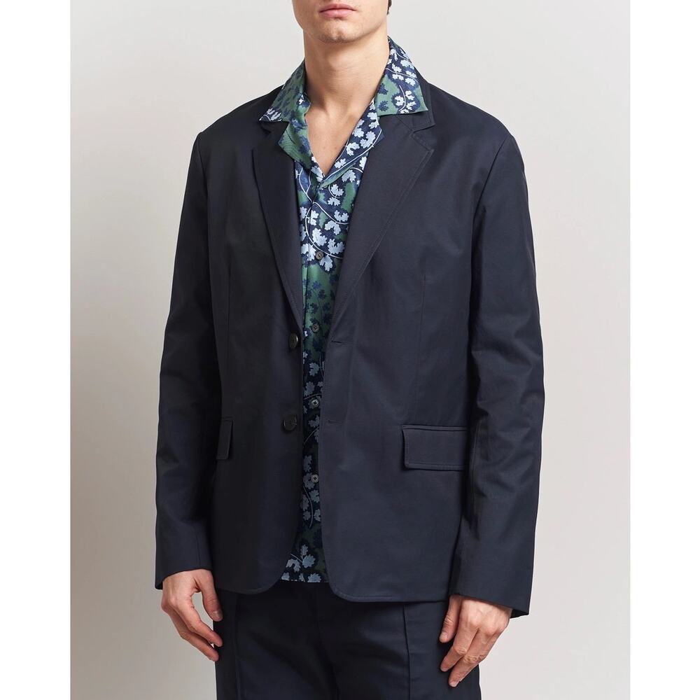 Lanvin 100% Wool Blazer Jacket Navy Men’s Size 58